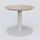 Table Basse Fashion Styl piètement colonne en métal et plateau bois. Plateau Chêne et pietement Gris (RAL 7038).