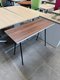 Table d'appoint 40 x 100 cm piétement noir