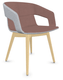 MELODY fauteuil 4 pieds bois frêne naturel