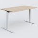 Module droit gamme Pure 140-80 cm. Plateau Hêtre et pietement Blanc.