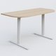 Module d'extrémité gamme Pure 145-70 cm. Plateau Hêtre et pietement Blanc.