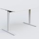 Module droit gamme Pure 120-80 cm. Plateau Blanc et pietement Blanc.