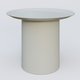 Table Basse Fashion Styl piètement colonne métalique D-26 cm. Plateau Gris (RAL 7038) et pietement Gris (RAL 7038).