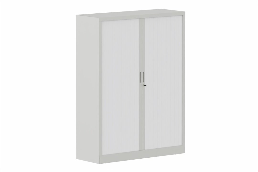 Armoire à rideaux H160xL120cm 3 tablettes