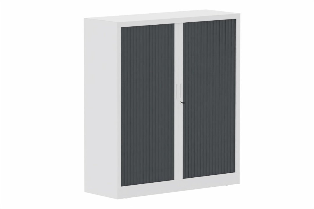 Armoire à rideaux H135xL120cm 2 tablettes