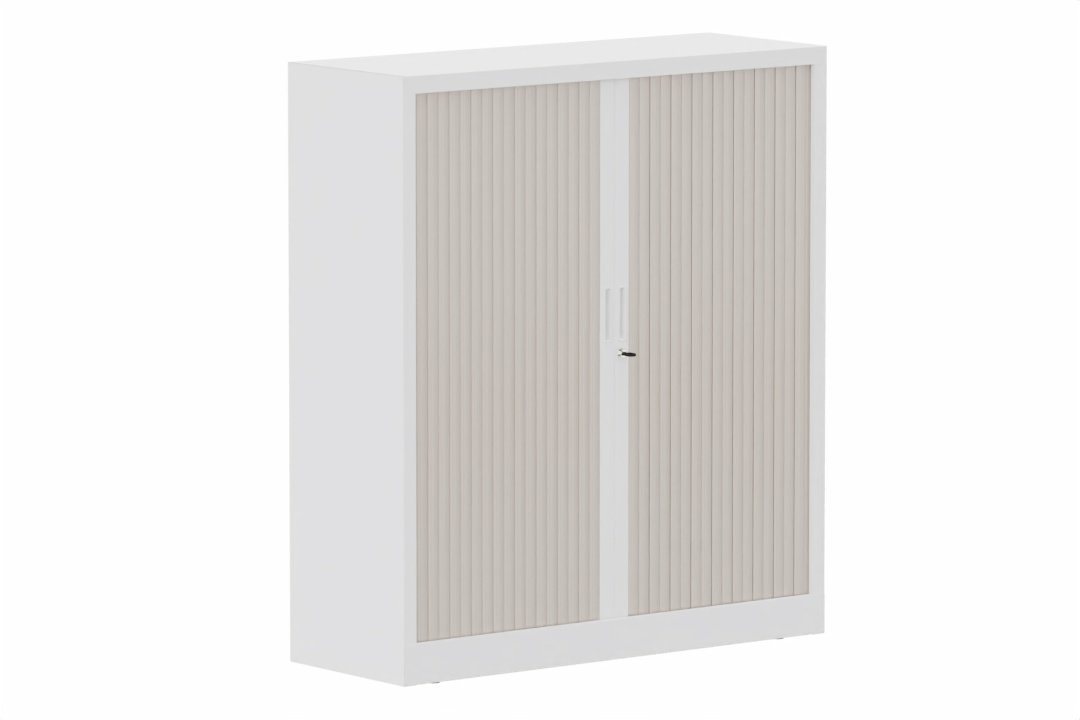 Armoire à rideaux H135xL120cm 2 tablettes