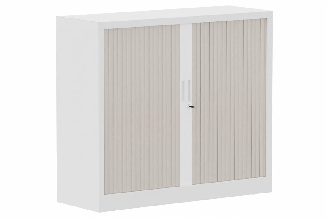 Armoire à rideaux H105xL120cm 2 tablettes