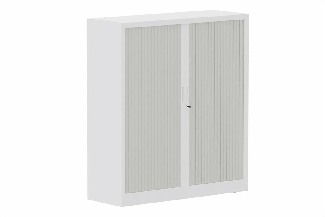 Armoire à rideaux H135xL120cm 2 tablettes