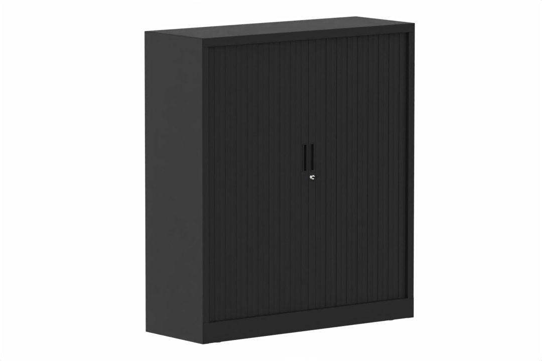 Armoire à rideaux H135xL120cm 2 tablettes