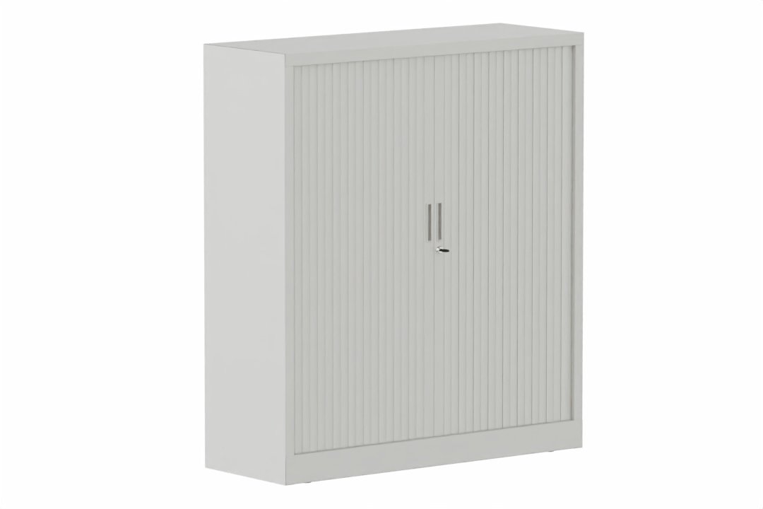 Armoire à rideaux H135xL120cm 2 tablettes