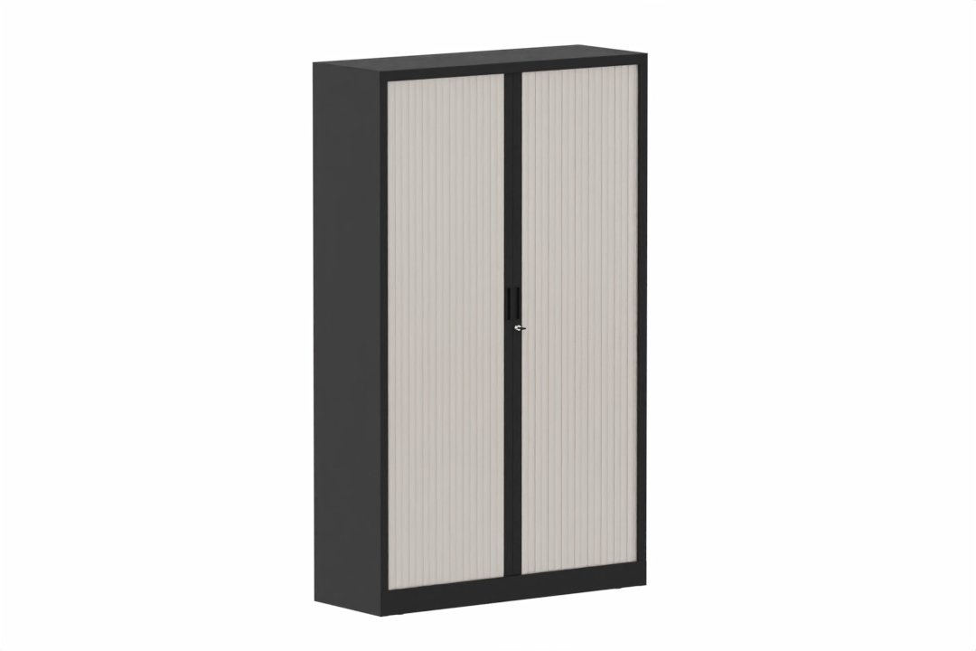 Armoire à rideaux H198xL120cm 4 tablettes