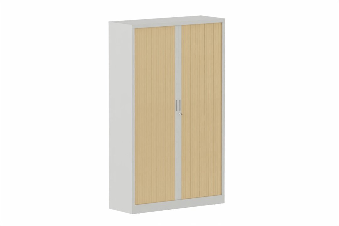 Armoire à rideaux H198xL120cm 4 tablettes