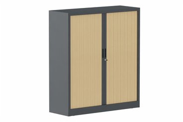 ARMOIRES A RIDEAUX - Largeur 120 cm - Armoire à rideaux H135xL120cm 2 tablettes
