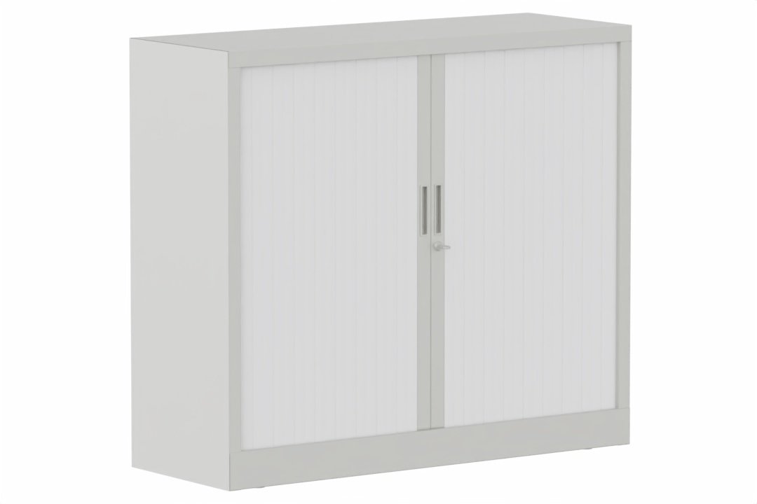 Armoire à rideaux H105xL120cm 2 tablettes