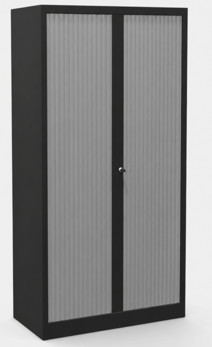 Armoire à rideaux H198xL120cm 4 tablettes
