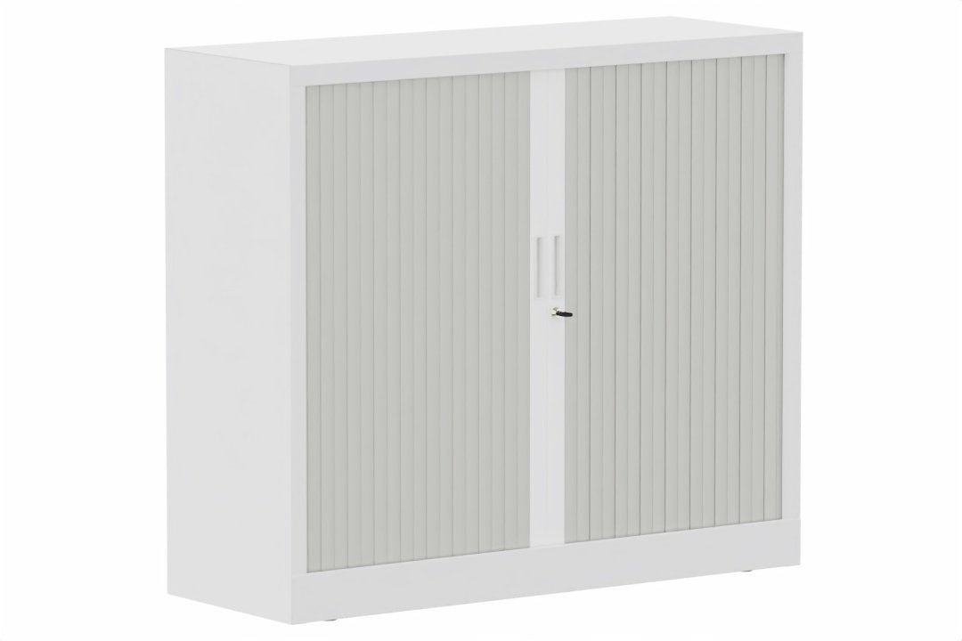 Armoire à rideaux H105xL120cm 2 tablettes