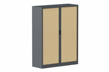 ARMOIRES A RIDEAUX - Largeur 120 cm - Armoire à rideaux H160xL120cm 3 tablettes