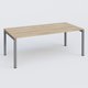 K3 Plateau droit 200x100 . Plateau Chêne naturel et pietement Aluminium