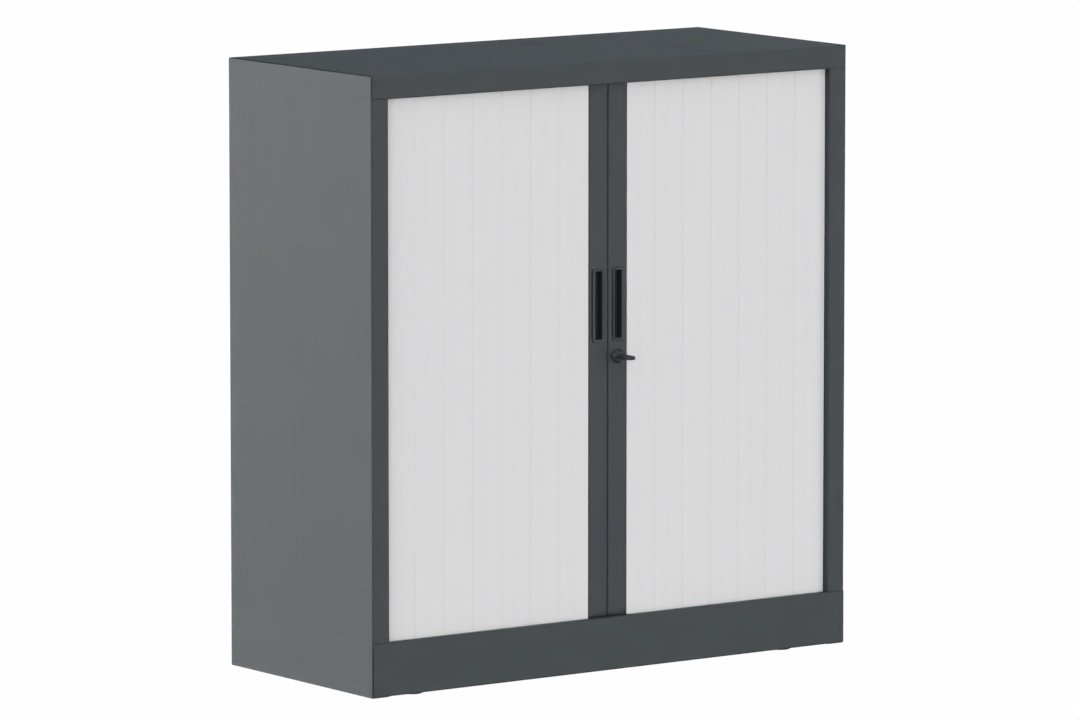 Armoire à rideaux H105xL100cm 2 tablettes