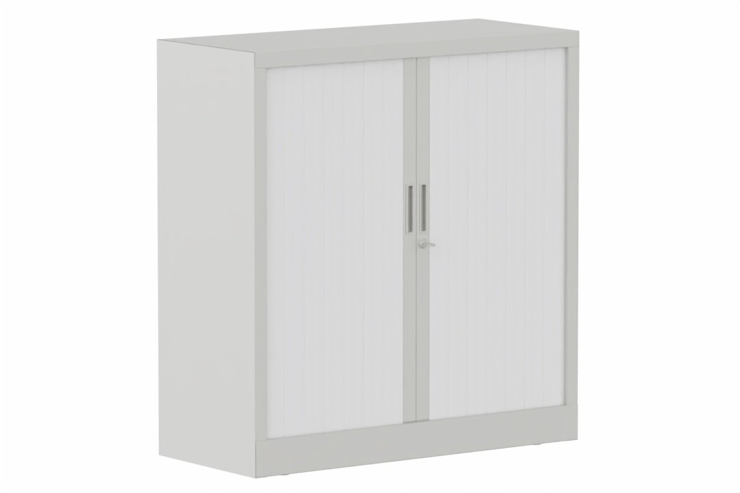 Armoire à rideaux H105xL100cm 2 tablettes