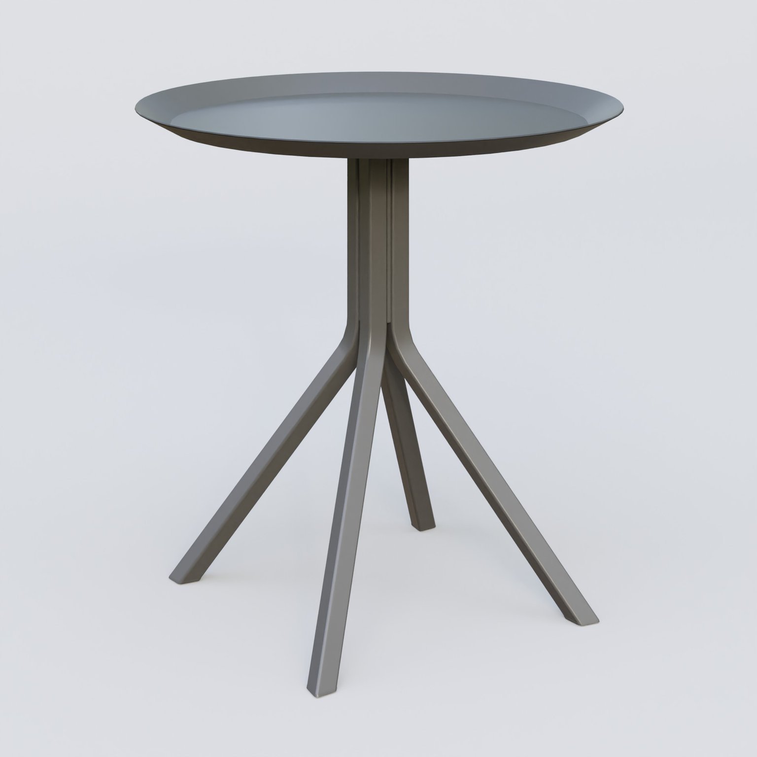Table Basse Fashion Styl HT 47 piètement 4 branches et plateau métal D 47