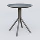 Table Basse Fashion Styl HT 47 piètement 4 branches et plateau métal D 47