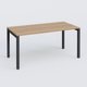 K3 Plateau droit 160x80 . Plateau Noyer et pietement Anthracite