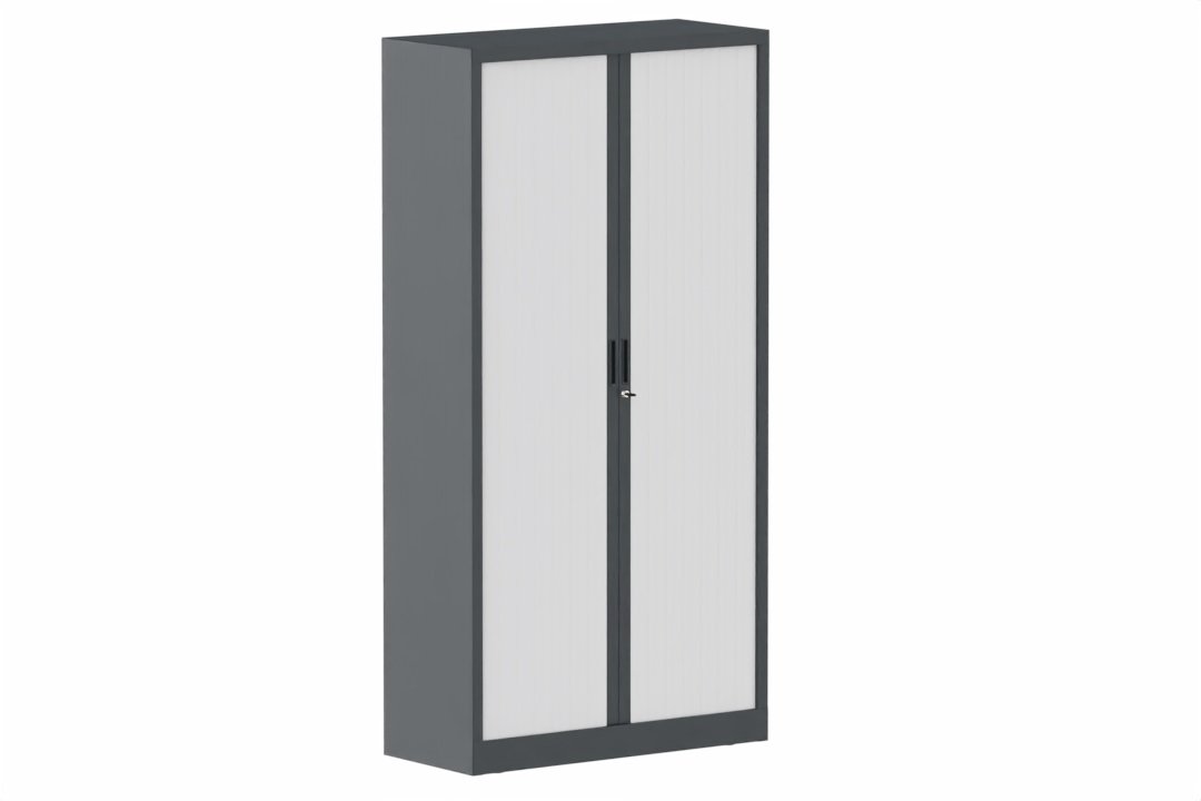 Armoire à rideaux H198xL100cm 4 tablettes