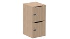 Meuble à cases H.92xL.45xP.50cm - 2 cases H43cm. portes avec découpe en partie haute. serrure à code