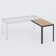 X7-RETOUR DE BUREAU 1200X600 PLATEAU 18MM.