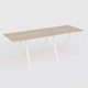 Table Keops Métal 340x120 cm de profondeur et hauteur 109 cm . Plateau épaisseur 25mm.