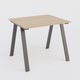 Table Keops Métal 140x120 cm de profondeur et hauteur 109 cm . Plateau épaisseur 25mm.