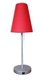 CUP MINI Lampe  à poser  avec abat jour tissu tissu rouge pietement fin - dotèe d'une prise USB