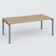 K3 Plateau droit 200x100 . Plateau Noyer et pietement Aluminium