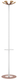 Portemanteau Flower avec 6 patères, porte-parapluie coloris blanc et socle rouge