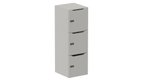 Meuble à cases H.137xL.45xP.50cm - 3 cases H43cm. portes avec découpe en partie haute. serrure à code