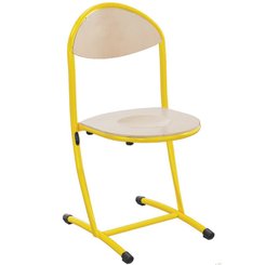 SCOLAIRE - Apprendre - Chaise HÉLIA assise et dossier bois Blueprotech® piètement époxy - T6