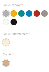 SCOLAIRE - Apprendre - Banc MOLY MDF mélaminé ép.19 mm chant vernis piètement époxy - L120 cm - T6 - Ivoire