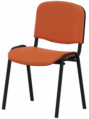 VISITEURS ET FONCTIONNELS - 4 Pieds - JOKER ECO - chaise 4 pieds tissu BONDAI coloris orange (BNB)