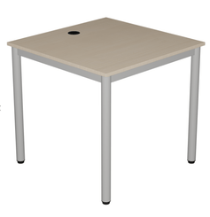 SCOLAIRE - Apprendre - Table INFO plateau ép.19 mm mélaminé chant ABS piètement époxy - 80x70 cm - T6