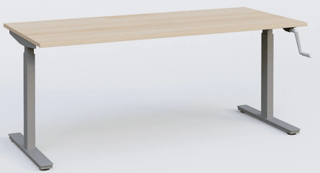[Pas de famille] - [Pas de sous famille] - K_Pro 1 Poste solo RH 70-116 cm . Plateau 200*80 épaisseur 25mm, plateau hêtre, pieds alu