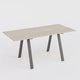 Table Keops Métal 260x120 cm de profondeur et hauteur 109 cm . Plateau épaisseur 25mm.