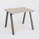 Table Keops Métal 140x120 cm de profondeur et hauteur 109 cm . Plateau épaisseur 25mm.