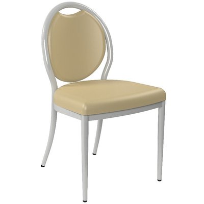 SCOLAIRE - Se Restaurer - Chaise 260 assise et dossier prise de main tissu enduit piètement alu époxy - T6