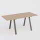 Table Keops Métal 260x120 cm de profondeur et hauteur 109 cm . Plateau épaisseur 25mm.