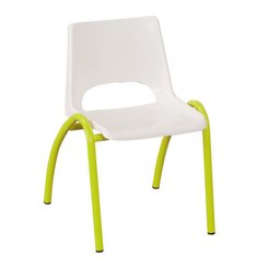 SCOLAIRE - Decouvrir - Chaise CIEL coque polypropylène piètement époxy - T2