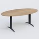Table de réunion pietement K2 plateau 200-110 cm. Plateau Noyer et pietement Anthracite.