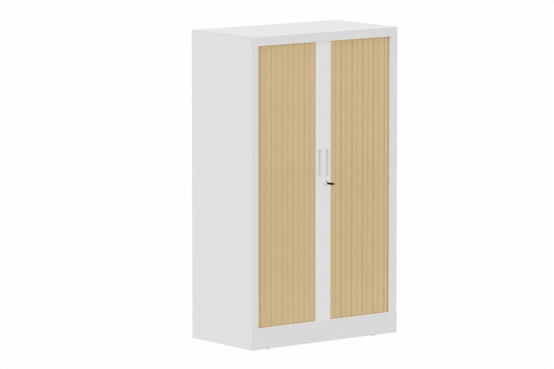Armoire à rideaux H135xL080cm 2 tablettes