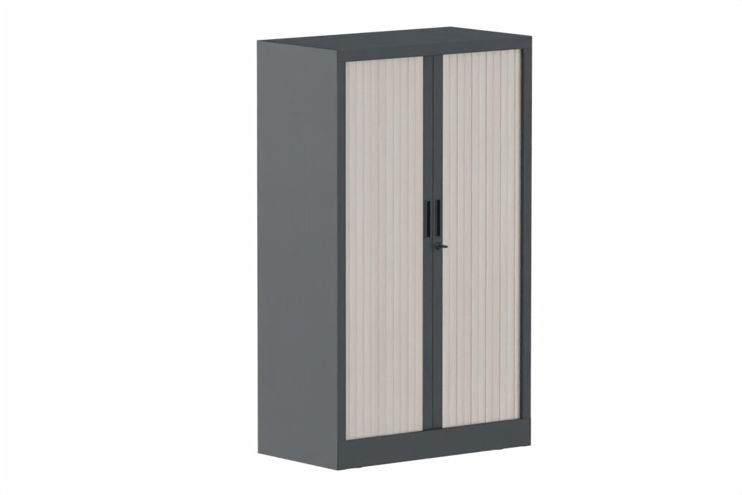 Armoire à rideaux H135xL080cm 2 tablettes
