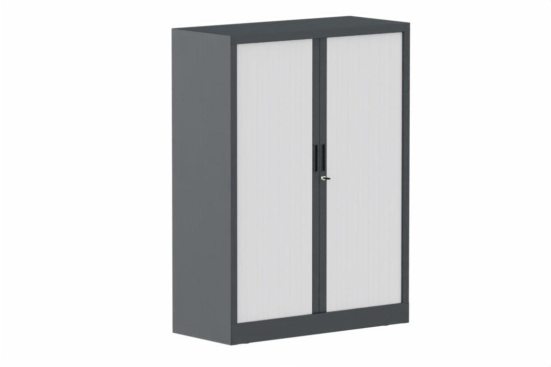 Armoire à rideaux H135xL100cm 2 tablettes